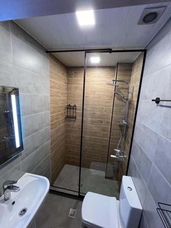 Koupelna v ubytování HOTEL PARIS