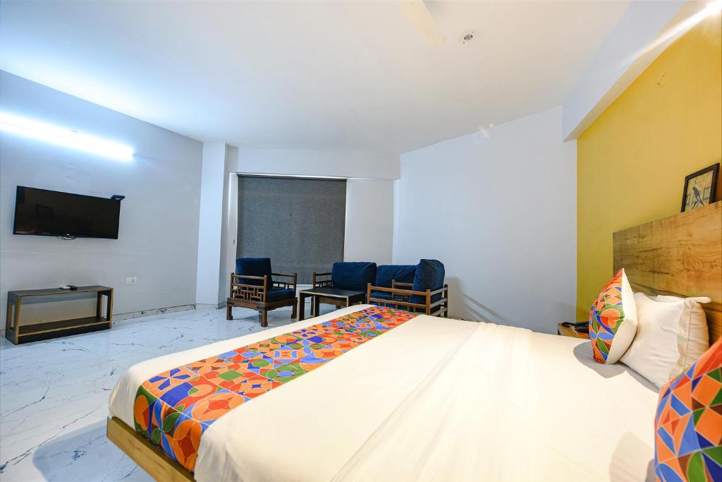 Postel nebo postele na pokoji v ubytování FabHotel Gazelle Inn I