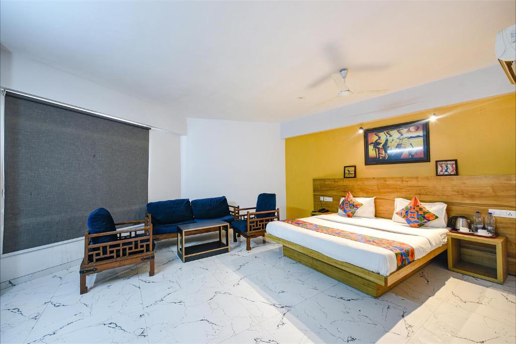 Postel nebo postele na pokoji v ubytování FabHotel Gazelle Inn I