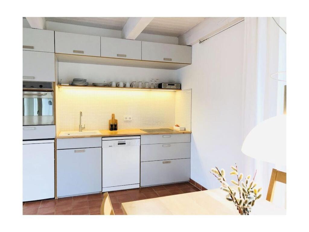 Kuchyň nebo kuchyňský kout v ubytování Holiday apartment Haus Sundevit