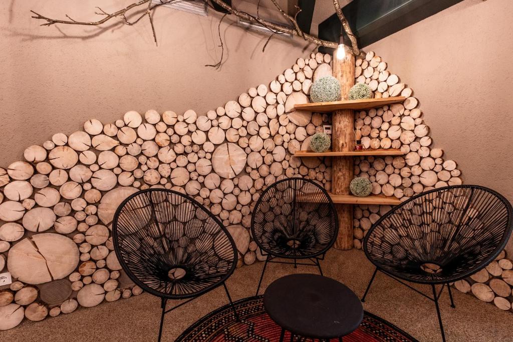 Posezení v ubytování Moseralm Dolomiti Spa Resort