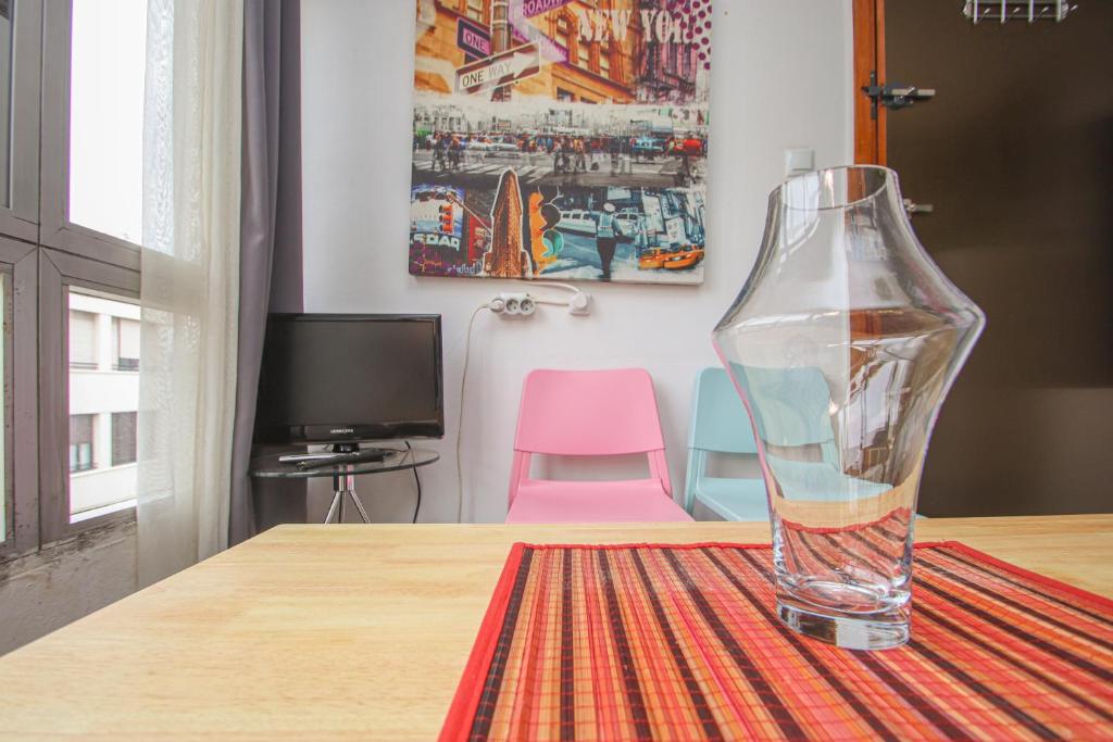 Televízia a/alebo spoločenská miestnosť v ubytovaní Apart Muy Céntrico, Tranquilo y Acogedor **A/C-WiFi**