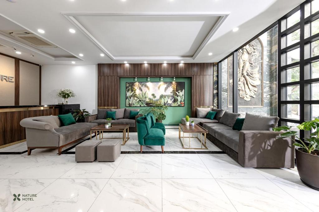 Posezení v ubytování Nature Hanoi Hotel