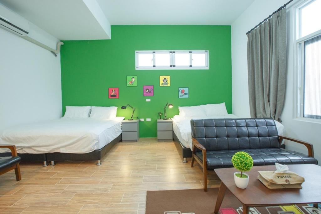 Postel nebo postele na pokoji v ubytování Time Travel B&B