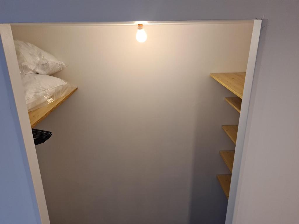 Postel nebo postele na pokoji v ubytování la chêneraie appart Lapin