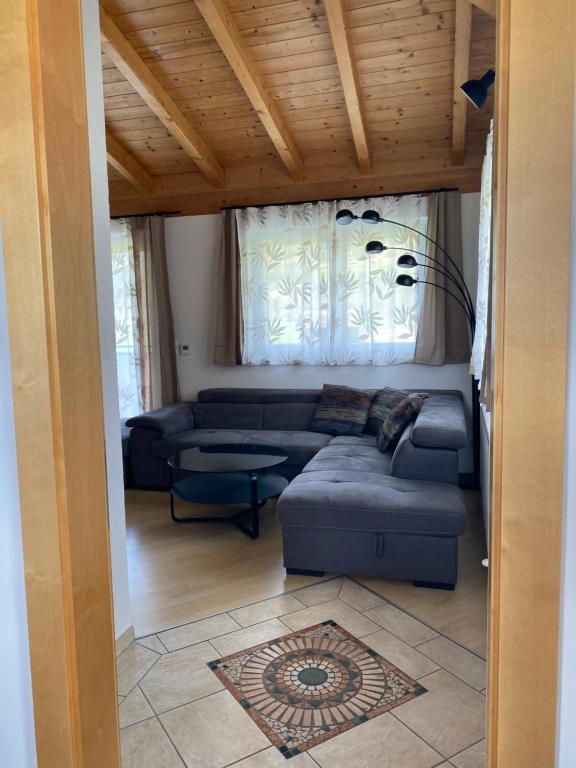 Posezení v ubytování Ferienwohnung Mark-Oehmen