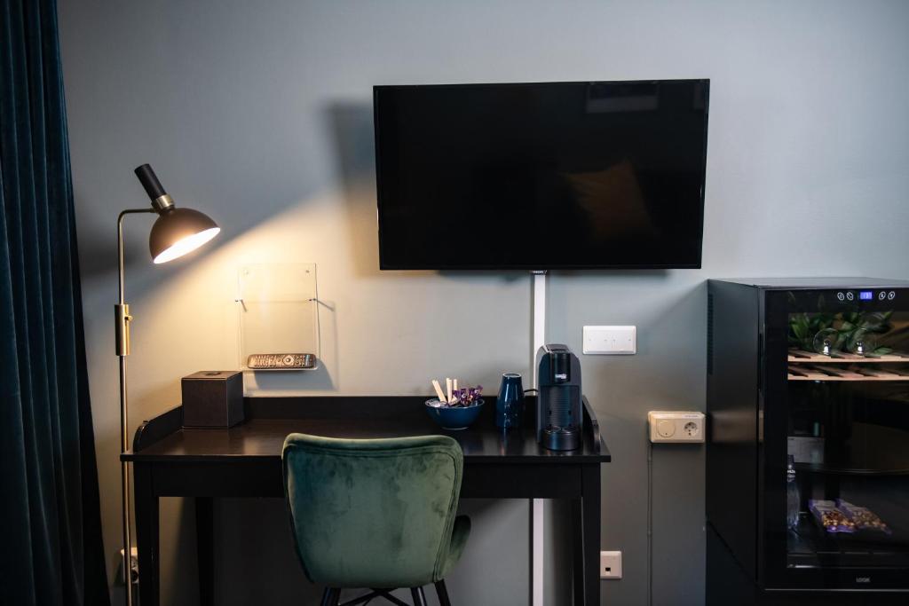 Kuchyň nebo kuchyňský kout v ubytování Quality Hotel Galaxen