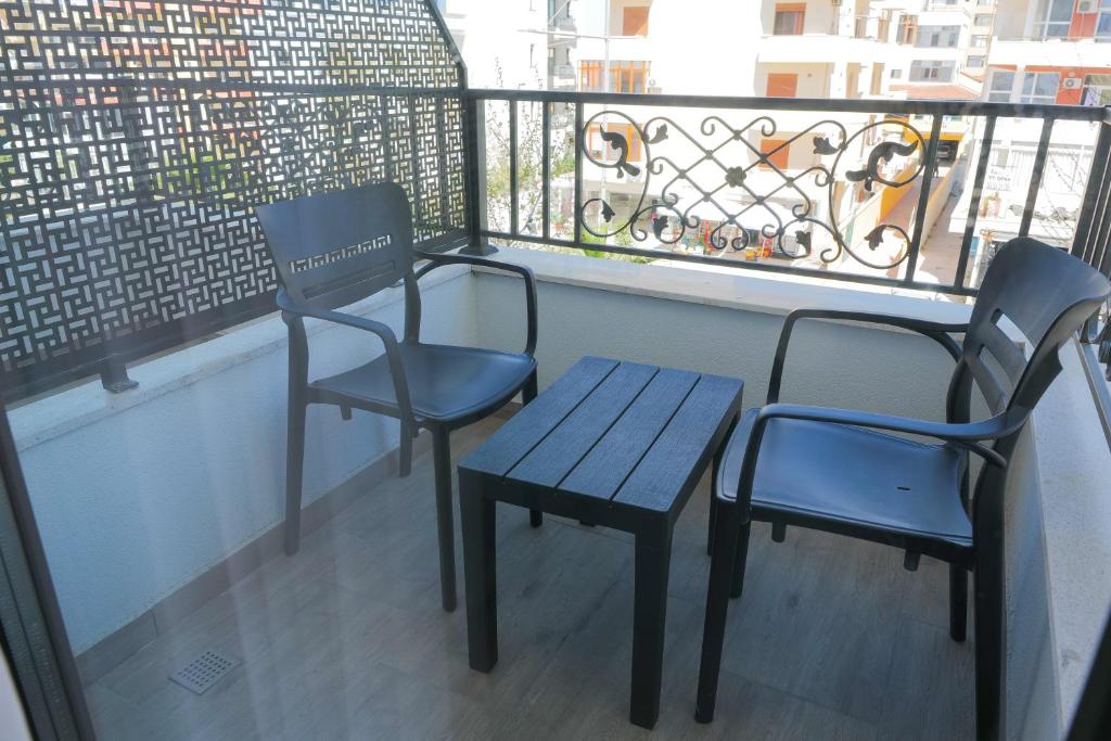 Balkón nebo terasa v ubytování AFA Hotel