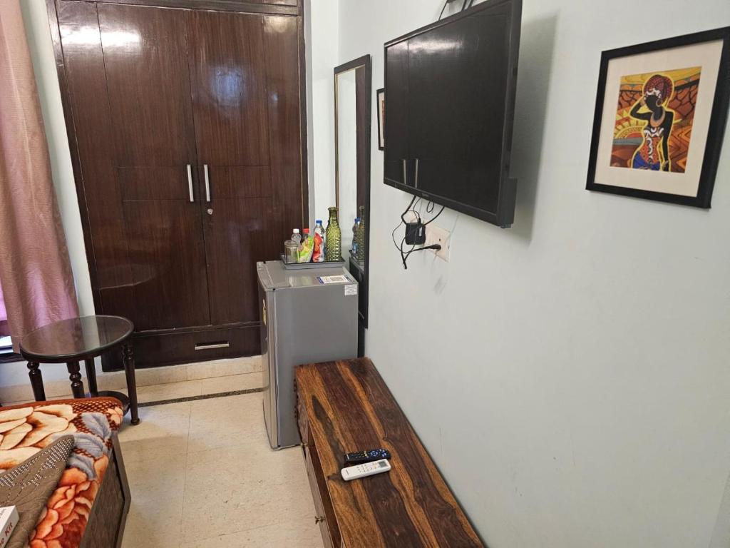 TV a/nebo společenská místnost v ubytování Sky Bloom Luxury Homestay