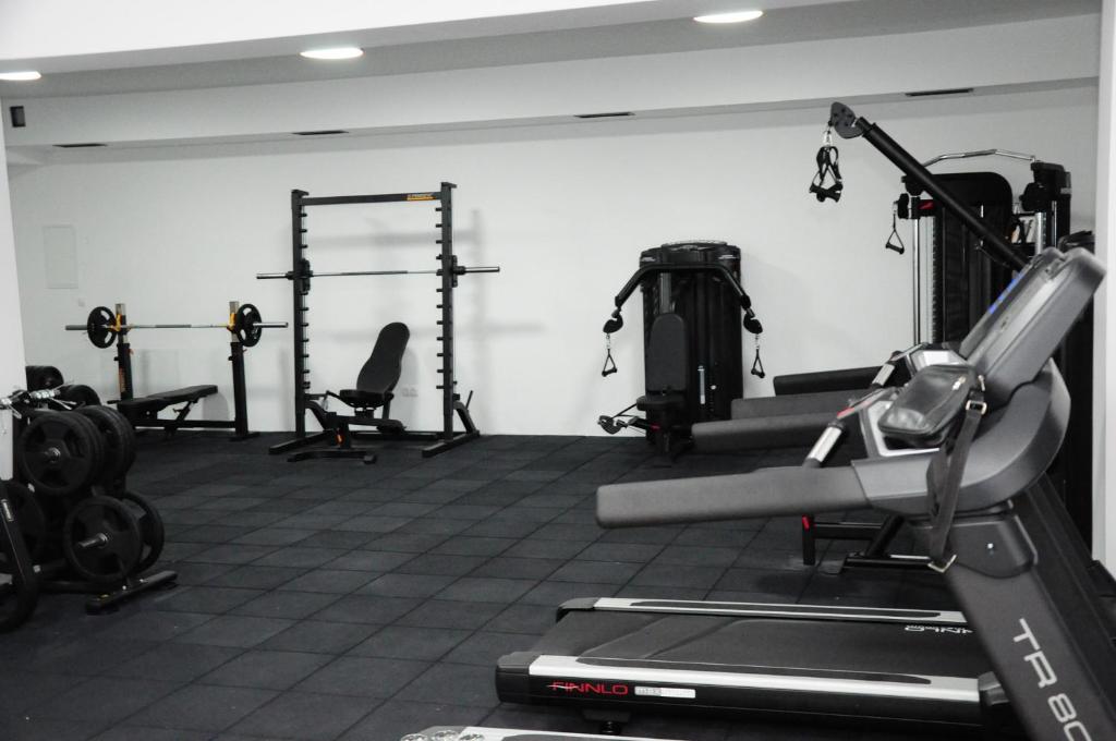 Fitness centrum a/nebo fitness zařízení v ubytování Hotel Konstantin