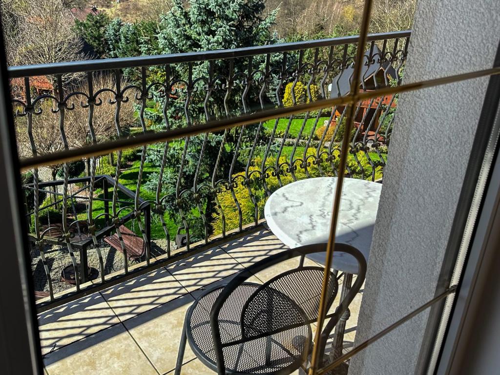 Balkón alebo terasa v ubytovaní Apartament Spacerowa Lux