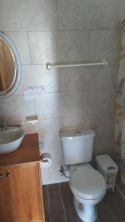 Koupelna v ubytování Hotel Palma Coco