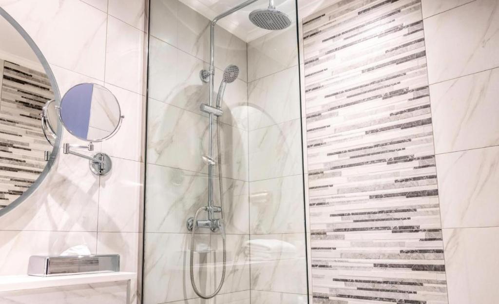 Koupelna v ubytování Hotel Jamingo
