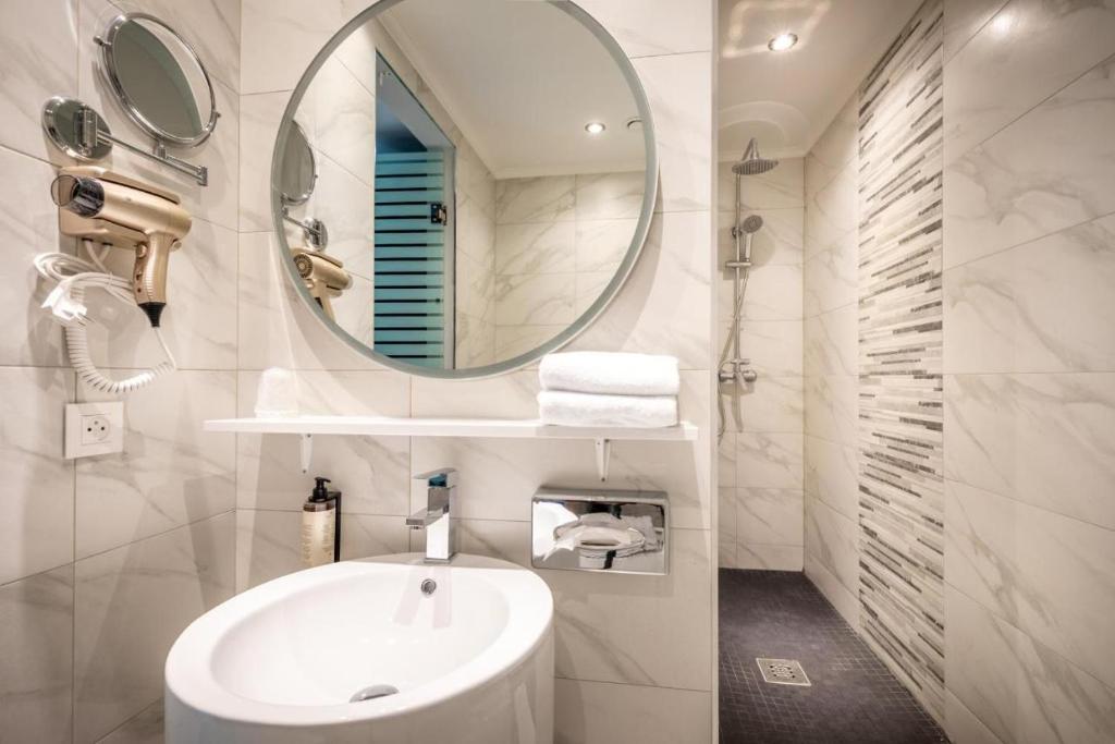 Koupelna v ubytování Hotel Jamingo