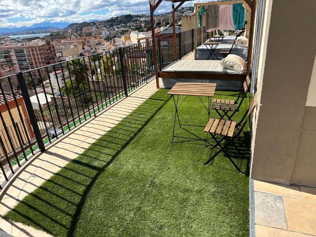 Balkón alebo terasa v ubytovaní Rooms in Seafront Villa