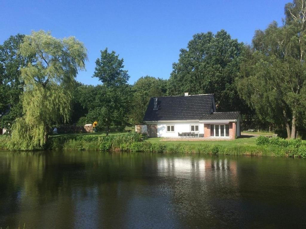 una casa a orillas de un río en Ferienhaus Wacken am Teich, en Wacken
