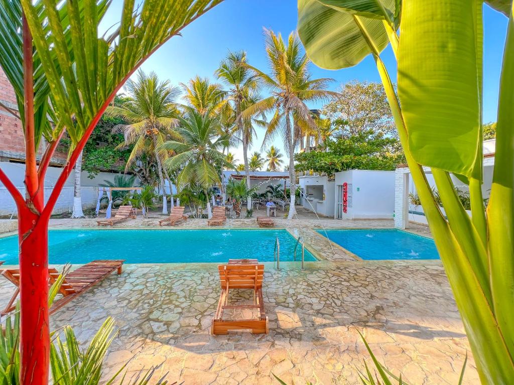 Bassein majutusasutuses Hotel Palma Grande by Stanza või selle lähedal