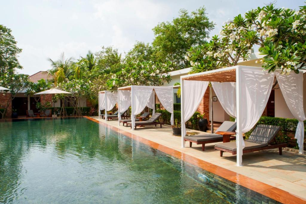 Bazén v ubytování Le Mayansa Resort nebo v jeho okolí