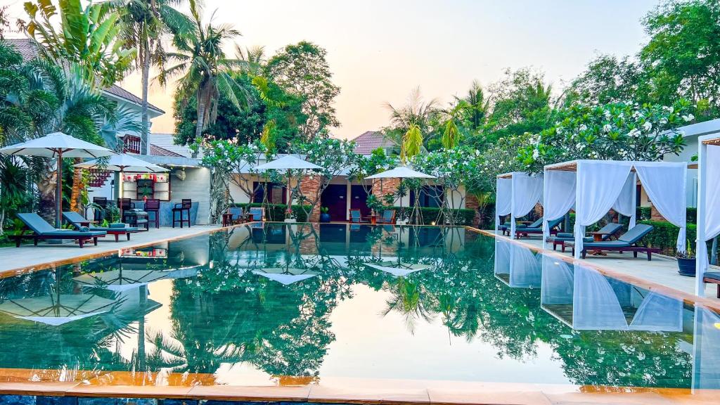 Bazén v ubytování Le Mayansa Resort nebo v jeho okolí
