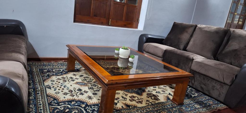 Posezení v ubytování Casa Wayra Cajamarca