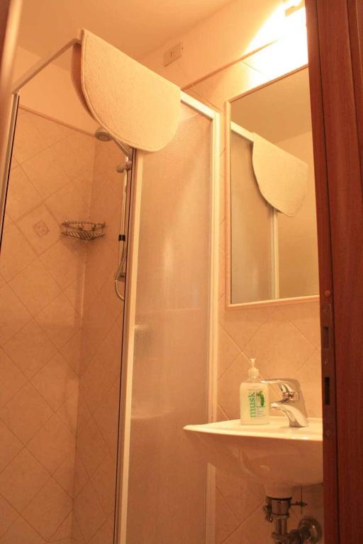Koupelna v ubytování Hotel Campidoglio