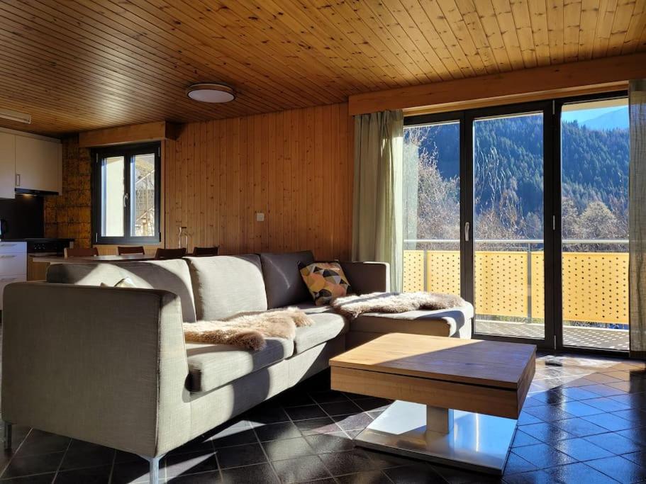 Posezení v ubytování Ferienapartment Fieschertal