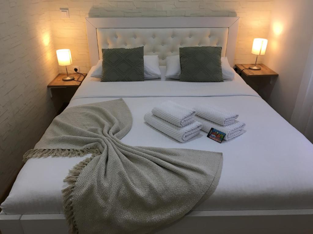 Posteľ alebo postele v izbe v ubytovaní Croatia_Zagreb Apartment