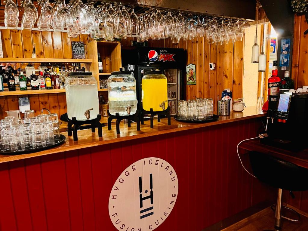 Lounge nebo bar v ubytování Hótel Eyjafjallajökull