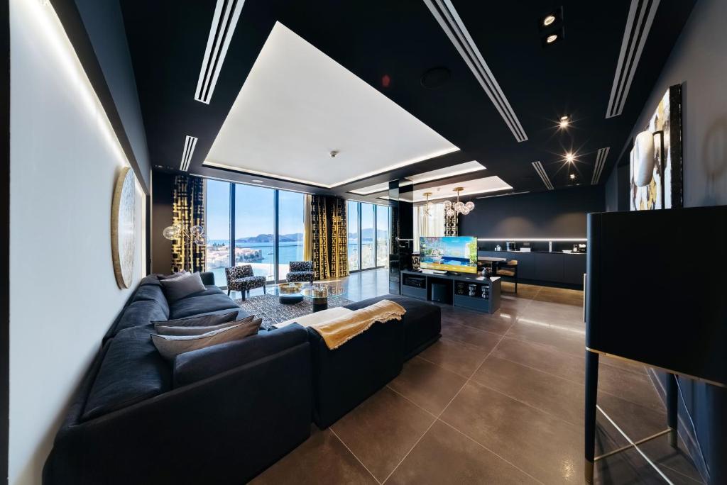 Posezení v ubytování Villa Geba Boutique Hotel