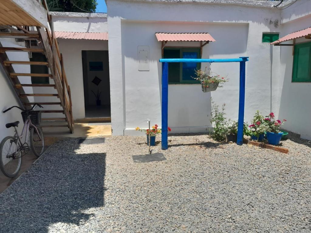 El edificio en el que está la casa de huéspedes
