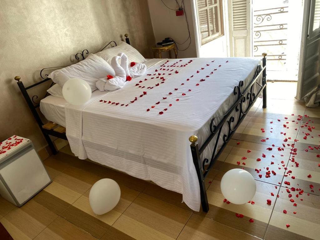 Postel nebo postele na pokoji v ubytování Meramees Hotel