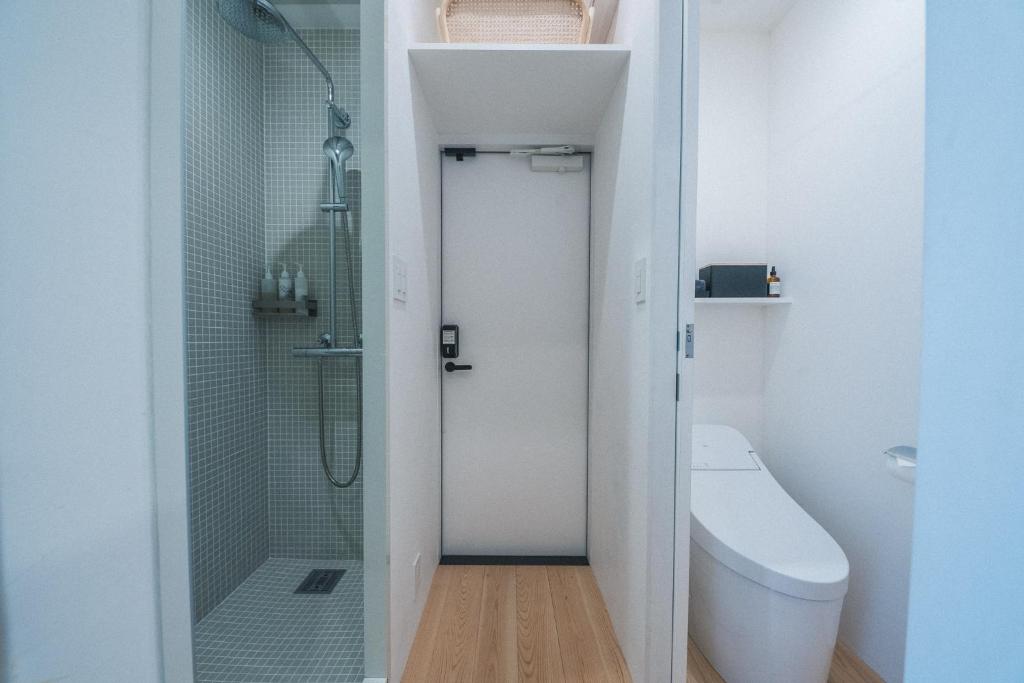 Koupelna v ubytování Moving Inn Tokachi Kitanomori