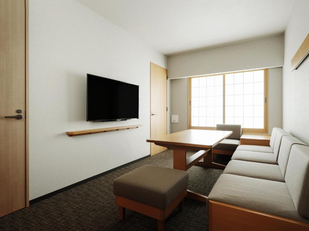 TV a/nebo společenská místnost v ubytování MIMARU Tokyo Station East
