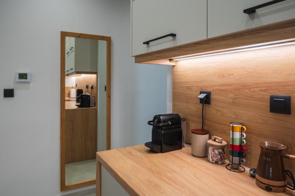 Kuchyň nebo kuchyňský kout v ubytování Palaia Luxury Suite