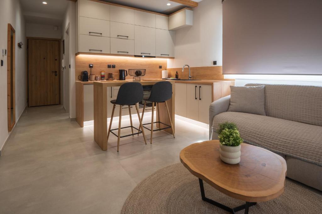 Kuchyň nebo kuchyňský kout v ubytování Palaia Luxury Suite