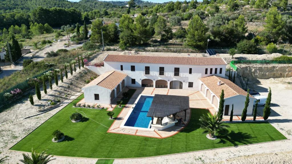 Apgyvendinimo įstaigos Villa con piscina privada - Benimarraig vaizdas iš viršaus