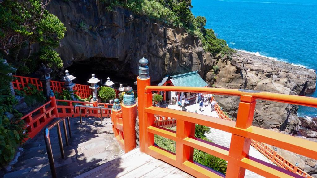 旅館の近くで見られる自然の景観