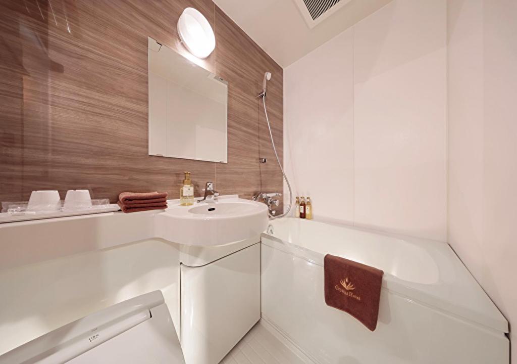 Koupelna v ubytování Shinsaibashi-Higashi Crystal Hotel
