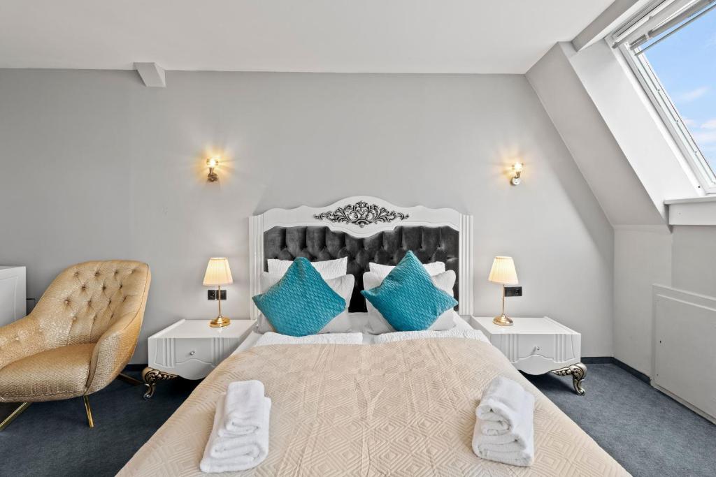 Voodi või voodid majutusasutuse Hotel George Vienna toas