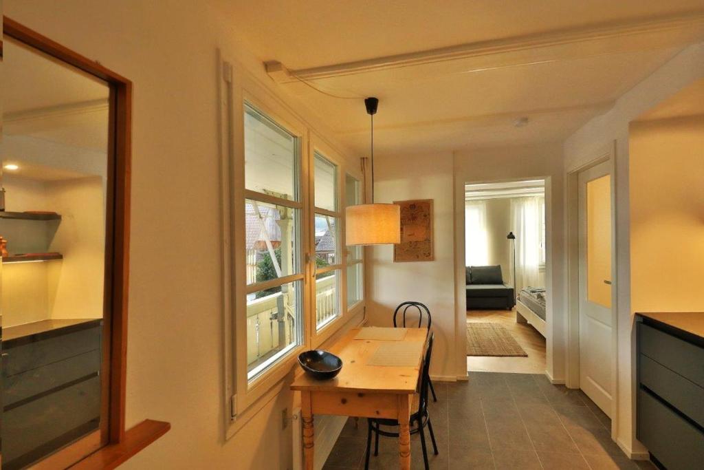 Kuchyň nebo kuchyňský kout v ubytování Union Apartments Bern-Belp
