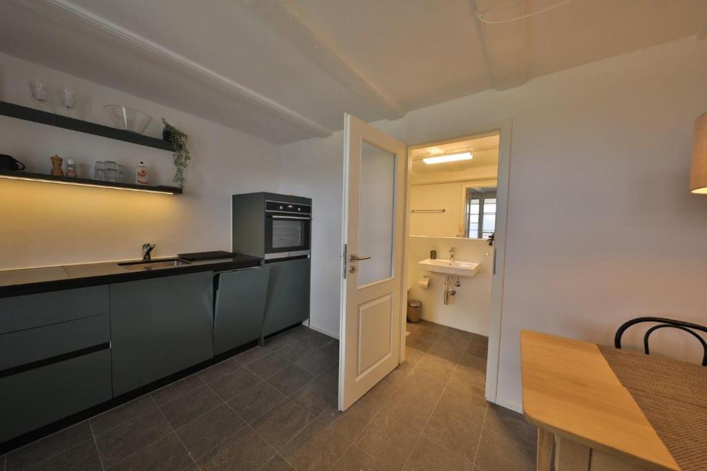Kuchyň nebo kuchyňský kout v ubytování Union Apartments Bern-Belp