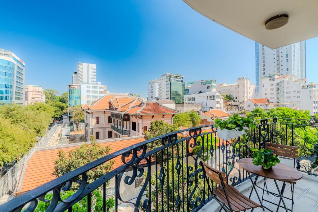Balkón nebo terasa v ubytování Sai Gon Pavillon Bà Huyện Thanh Quan Quận 3