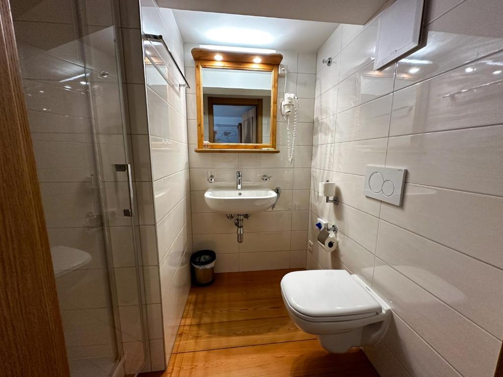 Koupelna v ubytování Locanda Orelli