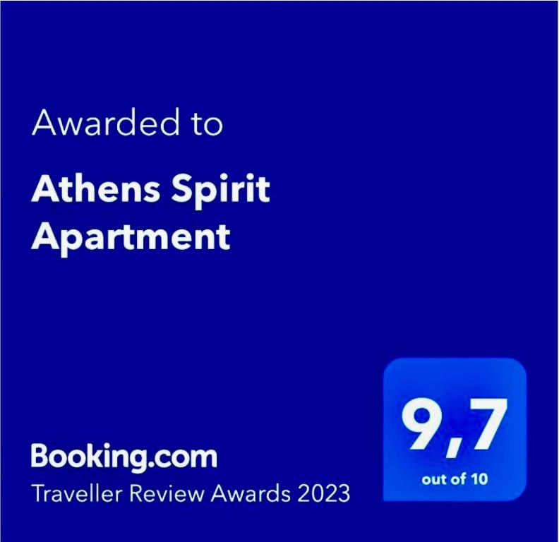 Certifikát, hodnocení, plakát nebo jiný dokument vystavený v ubytování Athens Spirit Apartment