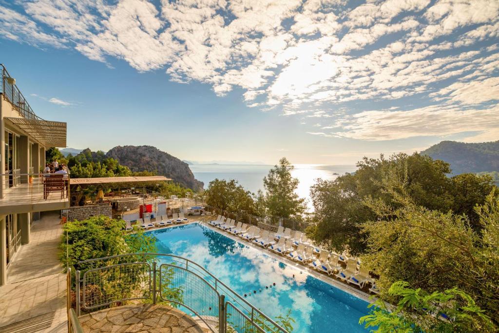 a view of a pool at a resort at Loryma Resort Hotel in Turunç
