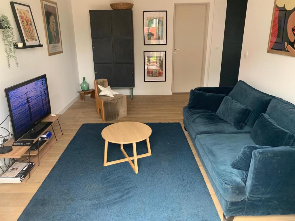 Posezení v ubytování MAGNIFIQUE duplex pour 6 personnes aux portes de Paris