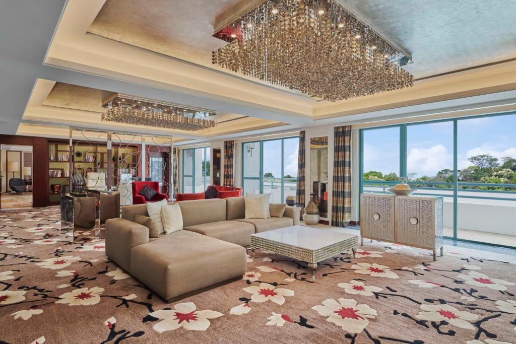 Posezení v ubytování Hilton Guangzhou Science City, Free Shuttle Bus during Canton Fair