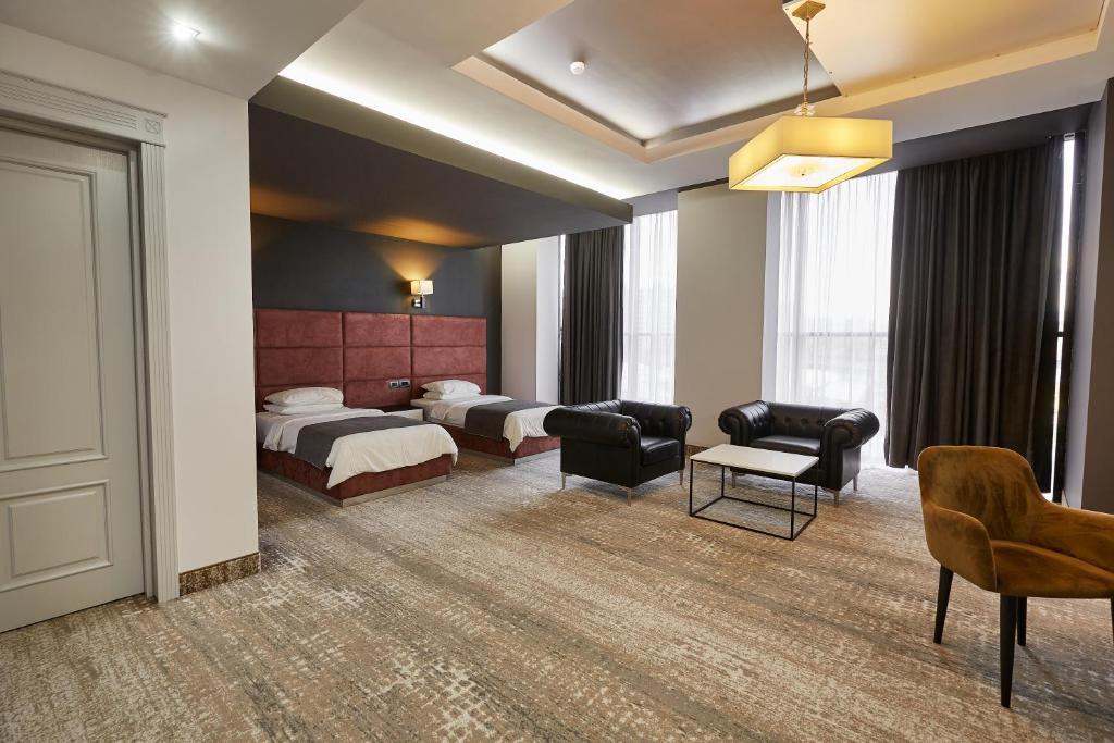 Posezení v ubytování Aghababyan's Hotel