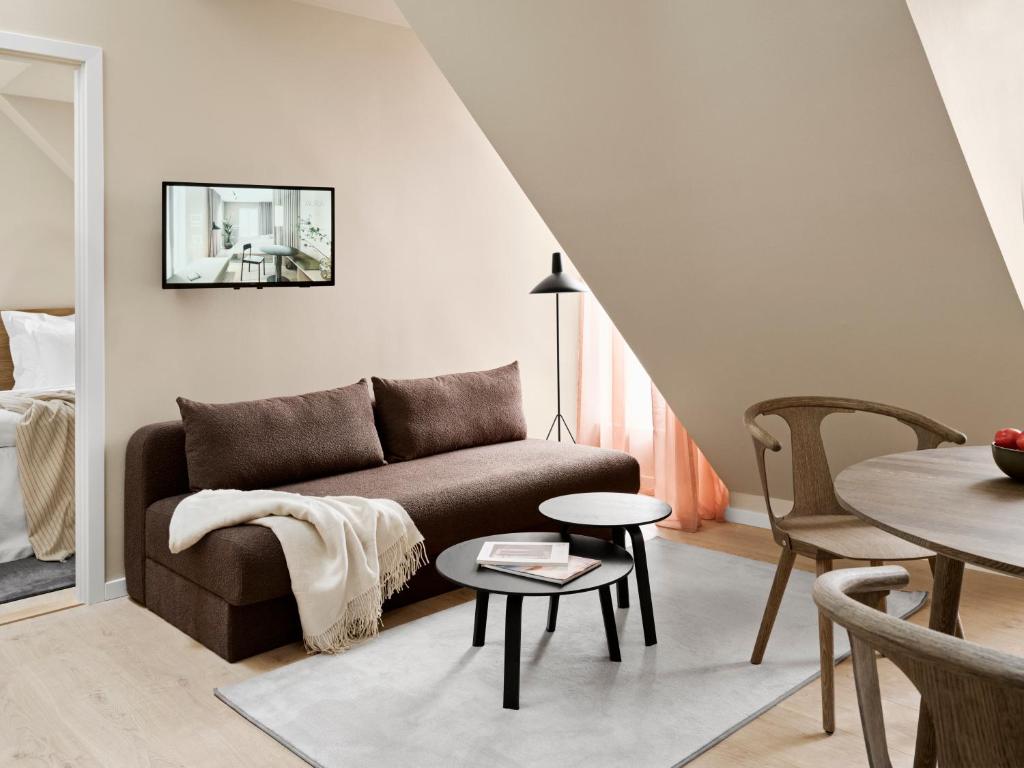 Istumisnurk majutusasutuses Aura Apartment Hotel