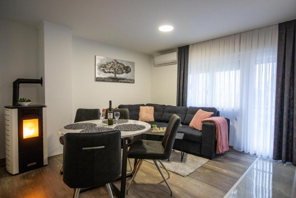 Posezení v ubytování APARTMANI TEA